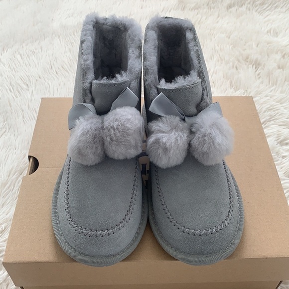 UGG Kallen genuine shearling line bootie slipper - Picture 2 of 15
